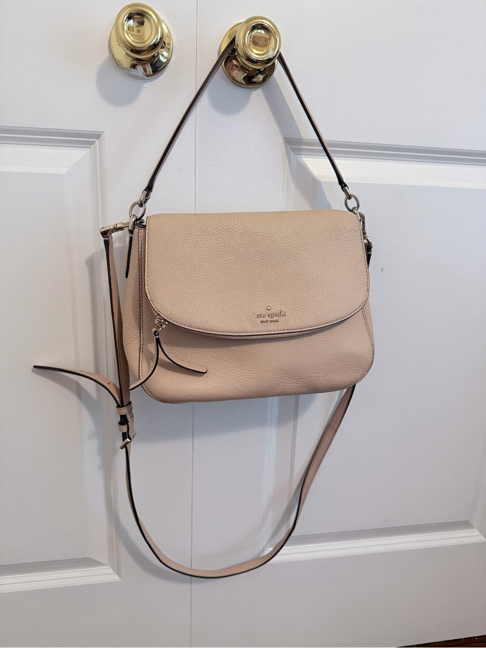 Kate Spade Cobble Hill Devin Crossbody- Blush Pink